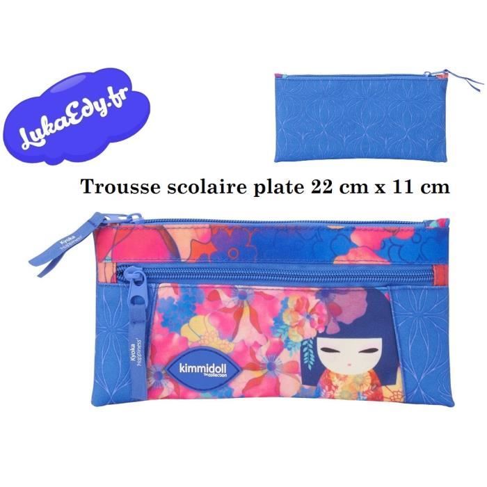 Jolie Trousse Scolaire Plate Fille Originale Kimmidoll Collection Kyoka Floral Stylo Crayon Feutre Fourniture Rentree College Lycee Bleu Achat Vente Trousse A Stylo 2009343728013 Cdiscount Pour la rentrée scolaire, faites votre choix parmi les derniers modèles de trousses tendances, vos enfants seront les stars de la récré. cdiscount com