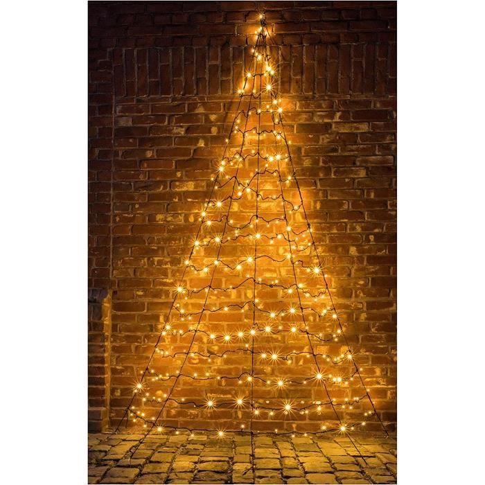 Sapin de Noël mural Noir 300 cm[69] Cdiscount Maison
