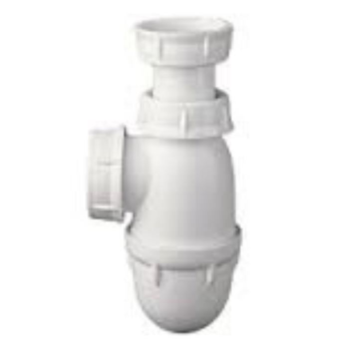 Nicoll 92954 Siphon lavabo Tube regl g 33x42 l211 0201001, Blanc