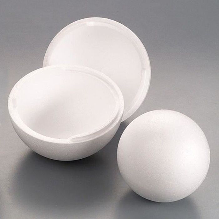 Boule Polystyrène 2 Parties 20 Cm Achat Vente Support à Décorer Boule Polystyrène 2 Parties Cdiscount