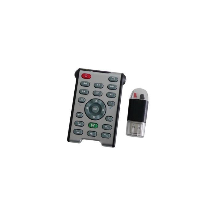 Télécommande Multimédia Pc Sans Fil Avec Récepteur Usb Plug And Play Prix Pas Cher Cdiscount