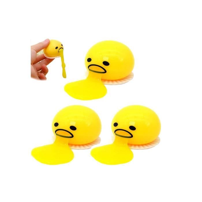 Jouet compressible anti-stress Gudetama - Egguf liquide pour vomir