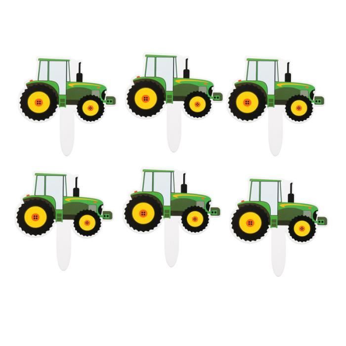42 Pieces Gateau Topper Vert Tracteur Durable Decoratif Inserer Cupcake Pics Pour Decor Enfants Anniversaire Cdiscount Maison 42 Pieces Gateau Topper Vert Tracteur Durable Decoratif Inserer Cupcake Pics Pour Decor Enfants Anniversaire Cdiscount Maison