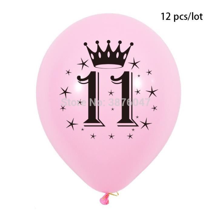 Ballon D Anniversaire Pour Enfants 12 13 14 15 Ans 12 Pieces Lot Decorations De Fete D Anniver Modele Pink 11 Hypdqqb Cdiscount Maison