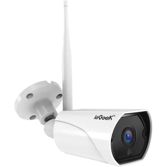 Caméra de Surveillance WiFi, ieGeek Caméra IP Extérieur HD 1080P, Caméra  Sécurité étanche IP66 avec Audio Bidirectionnel, Vision106 - Cdiscount  Bricolage