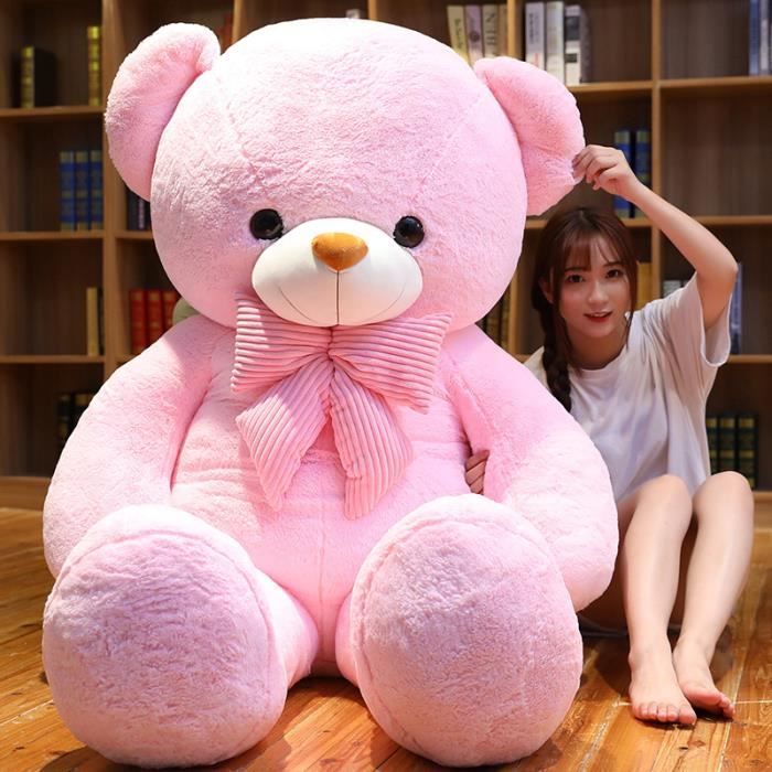 Nounours géant on sale rose