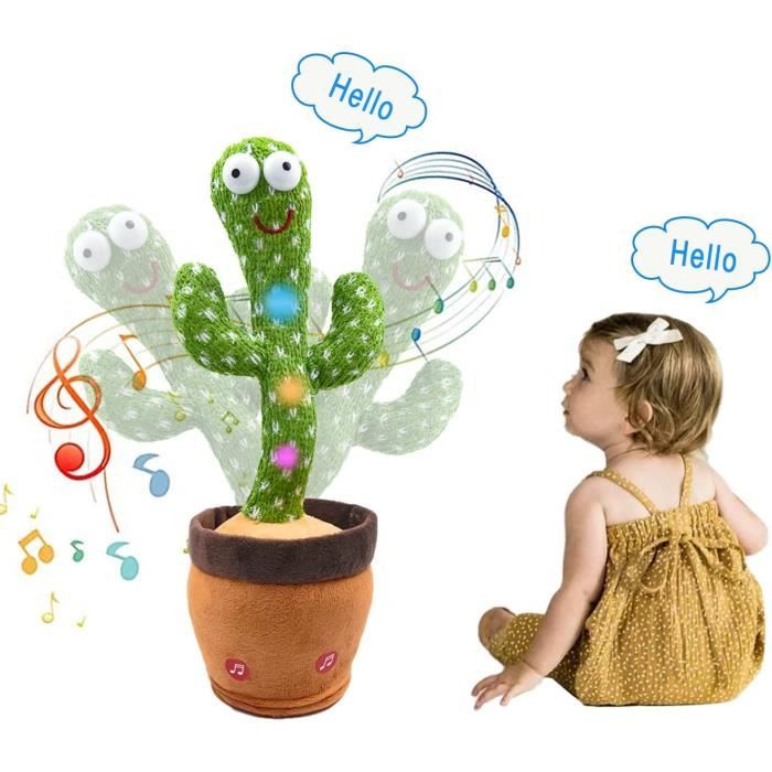 Cactus Qui Danse et répète, Cactus Qui Parle chansons, Jouet de Cactus en  Peluche avec d'enregistrement et de Lecture, Cadeau - Cdiscount Jeux -  Jouets