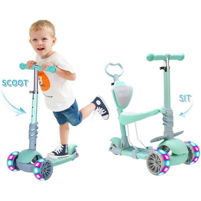 5 en 1 Enfants Trottinette/Bébé Trottinette, Trottinette Réglable pour Les  Tout-Petits de 1 à 6 Ans, Garçons & Filles Soutenant 50 k - Achat / Vente 5  en 1 Enfants Trottinette/ - Cdiscount