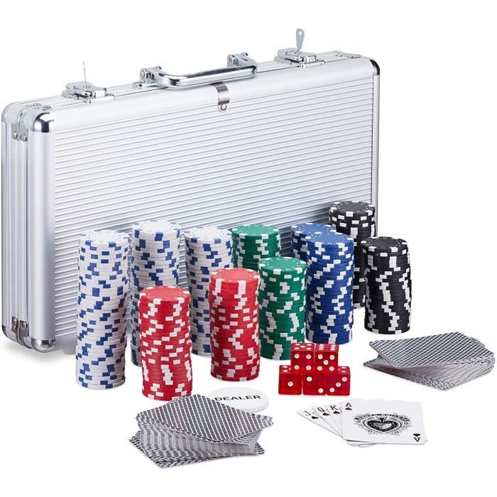 Malette Poker avec 300/500 Jetons de Poker Texas Holdem 14 Grammes, avec Étui en Aluminium,pour Malette Poker avec 300/500 Jetons de Poker Texas Holdem 14 Grammes, avec Étui en Aluminium,pour