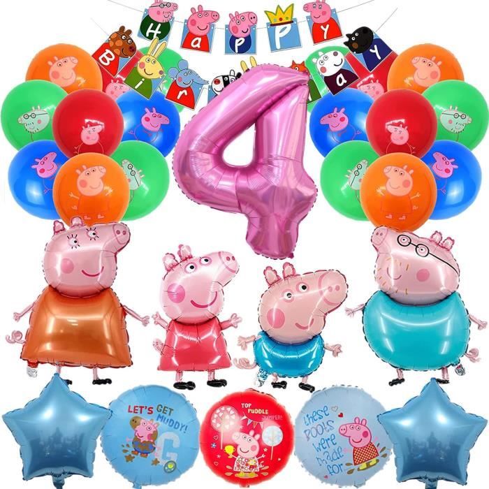 Decoration Anniversaire Pig 2 Ans Fille, Pepp Pig Enfant Ballons Anniv Deco,  Peppa Pig Décoration De Fête D'Anniversaire, De[w7685] - Cdiscount Maison