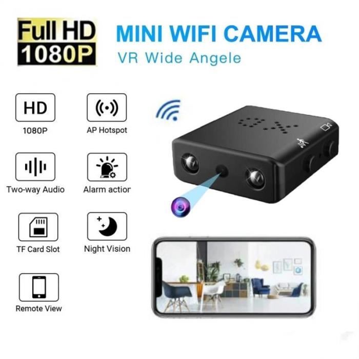 Mini Caméra Espion Full HD 1080P WiFi - Micro Caméscope Caché XYisfream