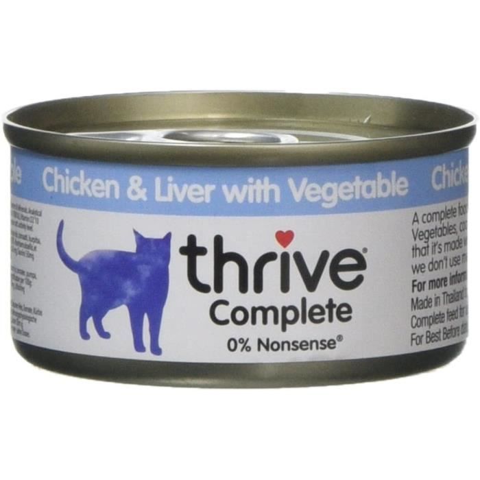 Nourriture Pour Chats Thrive Complete Nourriture Avec Poulet Foie De Poulet Aux Legumes Pour Chat 6 X 75 G 303 Achat Vente Croquettes Nourriture Pour Chats Thr Cdiscount Nourriture Pour Chats Thrive Complete Nourriture Avec Poulet Foie De Poulet Aux Legumes Pour Chat 6 X 75 G 303 Achat Vente Croquettes Nourriture Pour Chats Thr Cdiscount