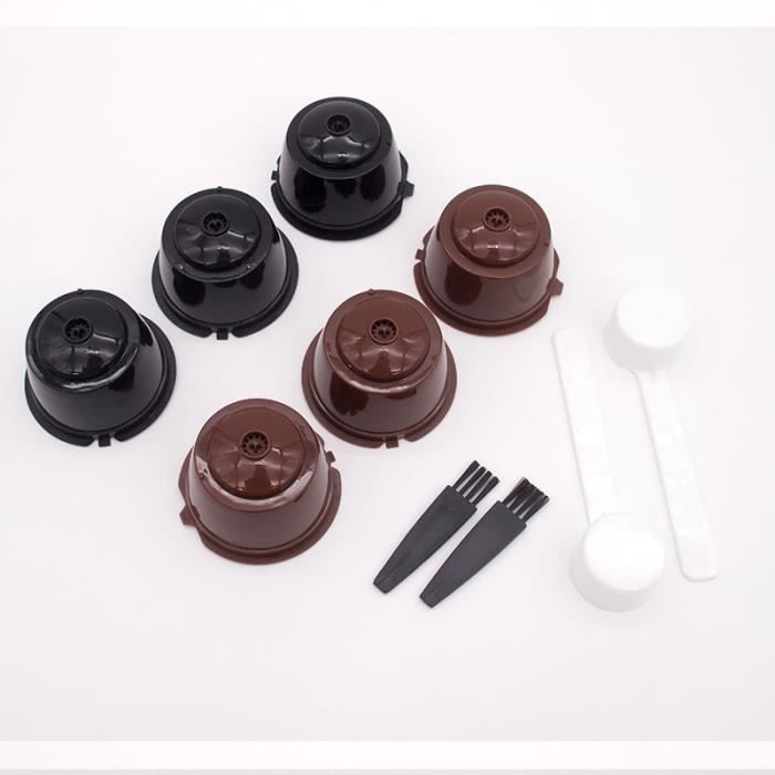 Capsules Café Réutilisables Pour Nescafé Dolce Gusto - Lot De 8 Avec Cuillère Et Brosse - Économique Et Écologique