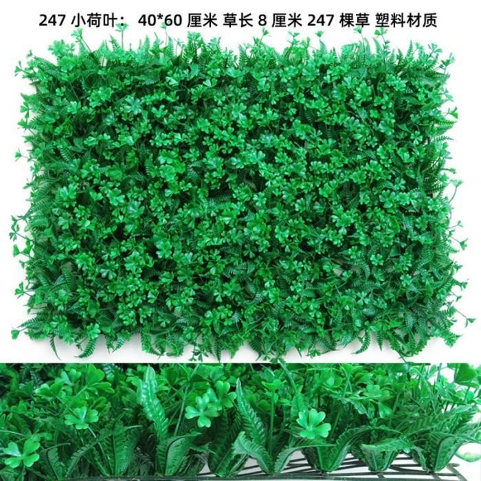 Panneau Haie Artificielle 60x40cm – Décoration Murale Verte Pour Intérieur, Mariage, Balcon | Facile à Installer