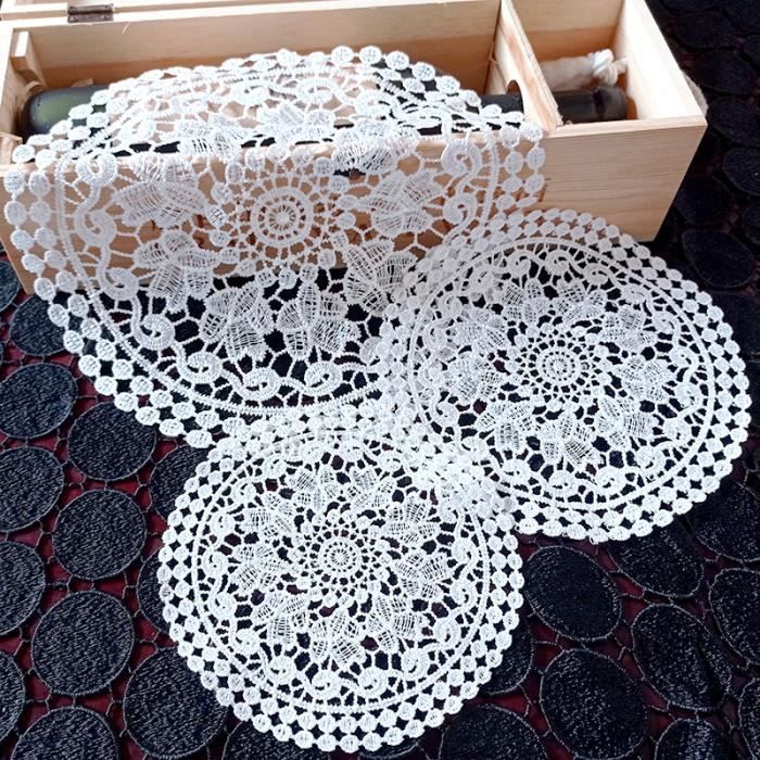MANGATA Set De 10 Dessous De Verre Dorés Ronds - Sous-Verres Vinyle Élégants