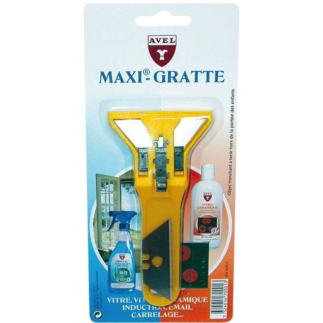 Grattoir Vitres Maxi Gratte Vitroceramique Carrelage Vitre