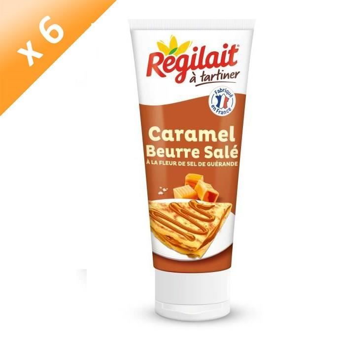 lot de 6 regilait a tartiner caramel beurre sale a la fleur de sel de guerande en tube 300 g achat vente aide patisserie regilait tartiner lot 6x 300g cdiscount