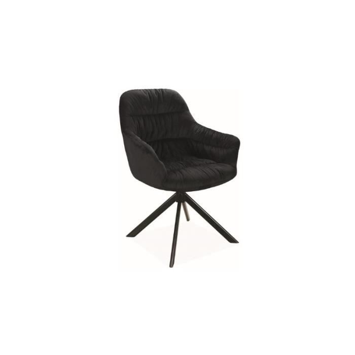 chaise de salle à manger design 64 x 45 x 85 cm - noir