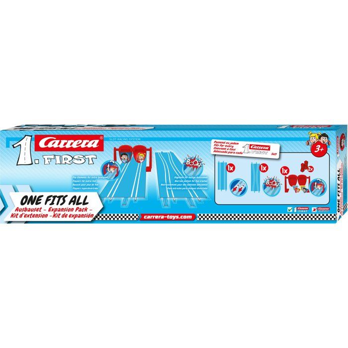 Accessoires de circuits - CARRERA First - Pack dextension one fits all - Dès 3 ans