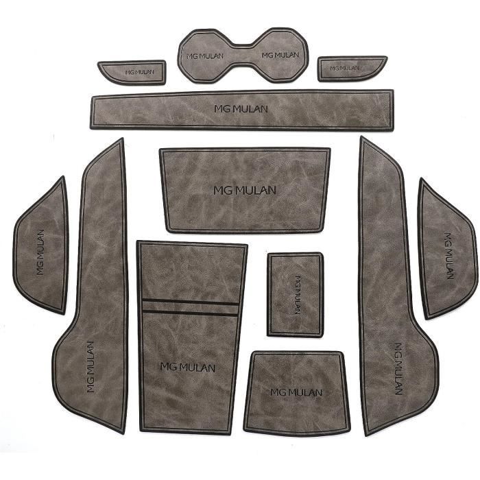 Lot De 4 Tapis Gitans Lavables Antidérapants - Design Tourbillon Ovale Gris Argenté - Dimensions Incluses