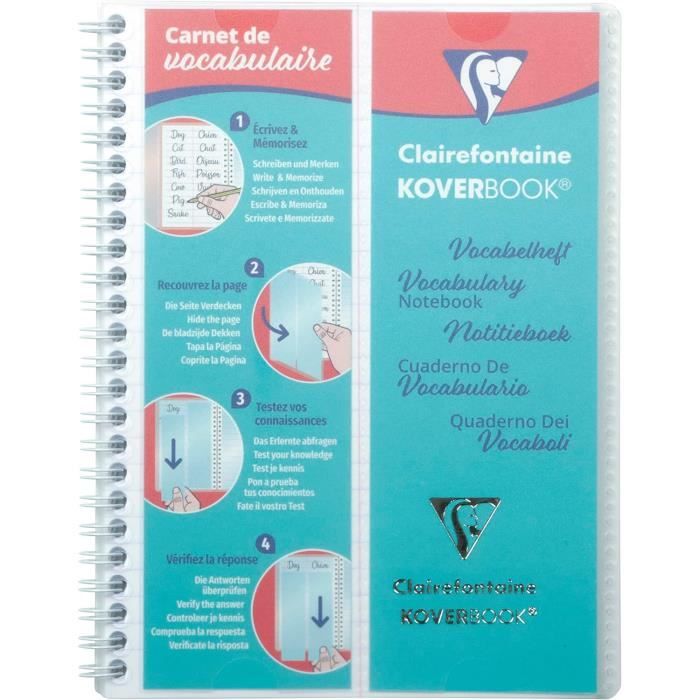 Copertina Per Quaderno Clairefontaine A5 - PVC Trasparente Con Portaetichetta, 14.8x21 Cm - Foto 9