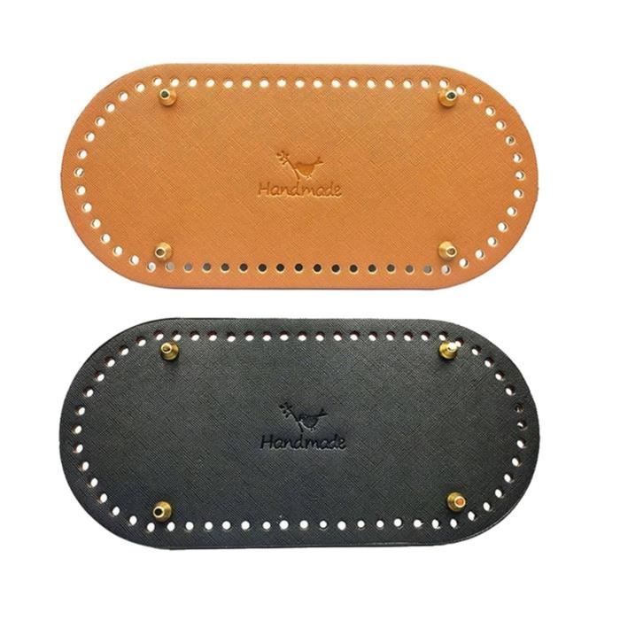 Rete Per Borse Uncinetto 8 Fond De Sac Crochet XTUDOU Ovale - Base En Cuir PU Pour Sacs DIY Main Tissé à Main Épaule Base Sac Pu Ovale