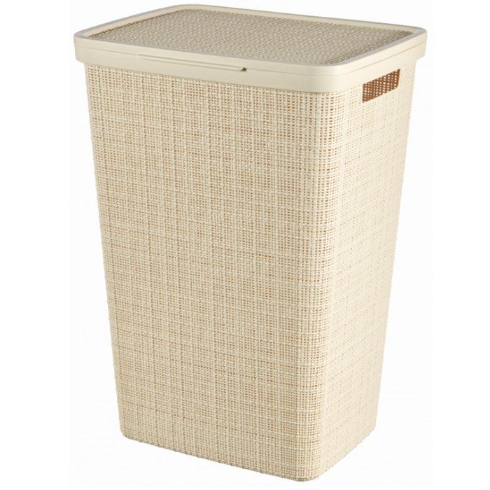 Coffre à Linge - 58 L - Beige & Jute - Curver