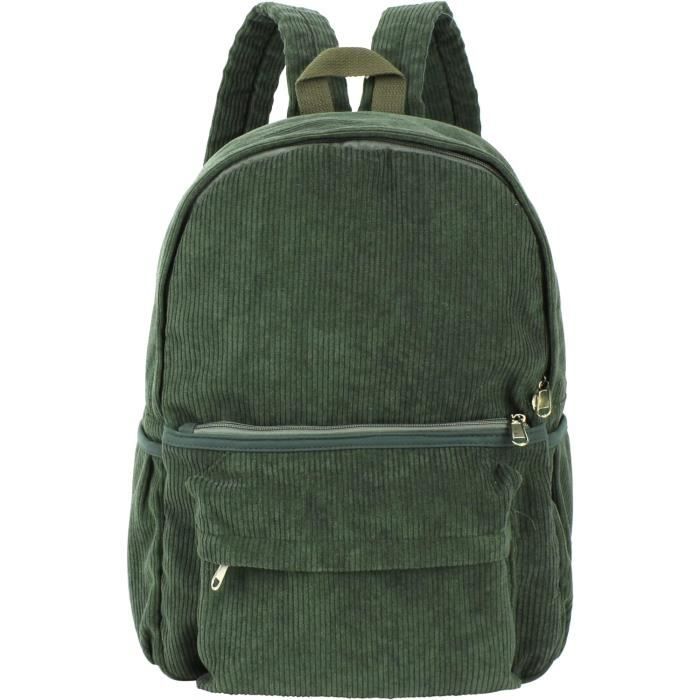 Sac à dos vintage vert main image 1