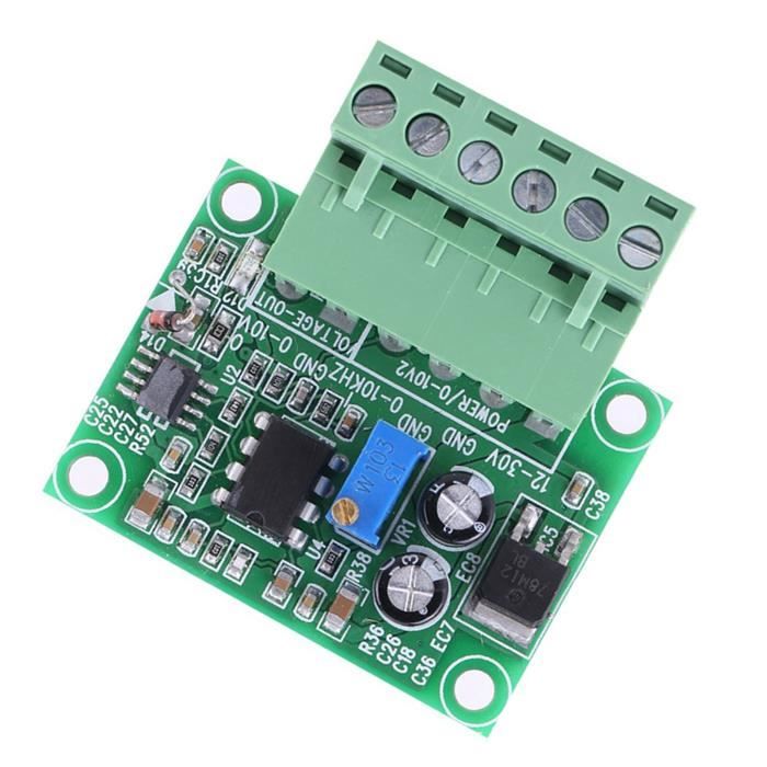 Module Convertisseur Fréquence-Tension 0-10kHz Vers 0-10V - Isolation Optique 3.3V 5V 24V