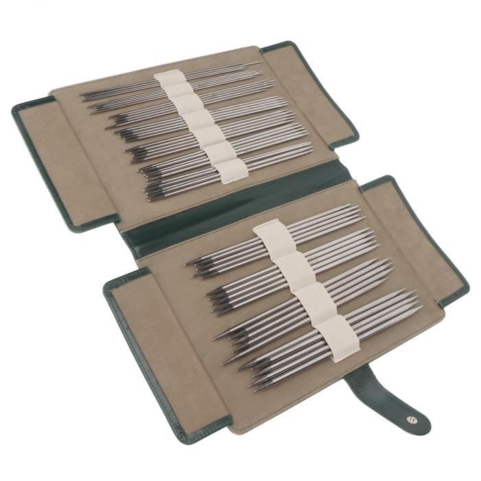 HiyaHiya Double Point 6 Inch (15cm) Steel Knitting Needles (Set Of 5) Size US 3 (3.25mm) HISTDP6-3