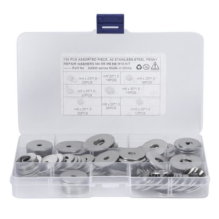 Kit De 150 Joints/rondelles En Cuivre Pour Injecteurs Diesel - Assortiment De Tailles, Neuves