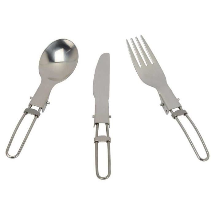Ensemble de couverts - GOSYSTEM - Go System Cutlery Set - Acier inoxydable - Design compact pliable