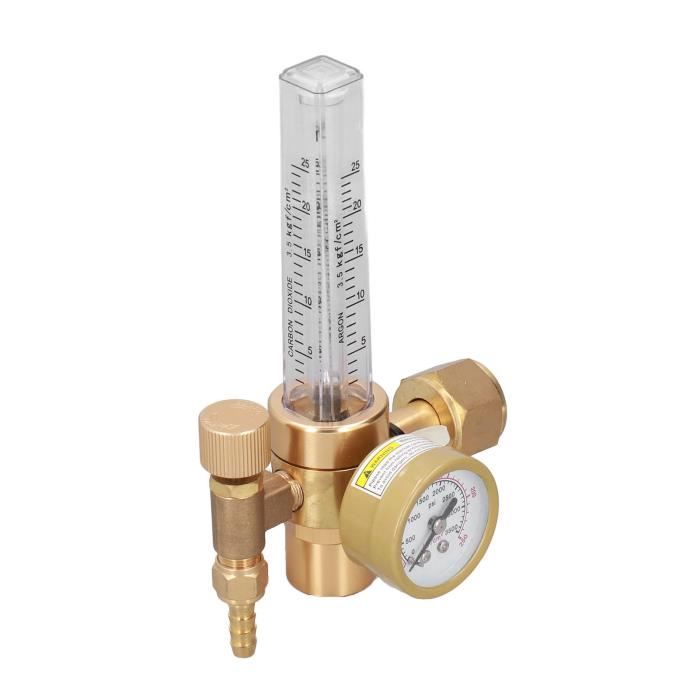 Débitmètre Gaz 0-3LPM - Compteur Débit Oxygène/Air - Vanne Réglage Incorporée