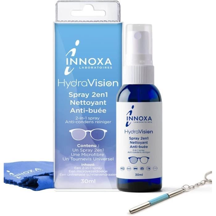 INNOXA Spray 2en1 nettoyant et anti-buée lunettes