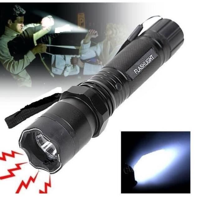 Lampe Torche Shocker Electrique 1 000 000 Volts Rechargeable Securite Self Defense Prix Pas Cher Cdiscount