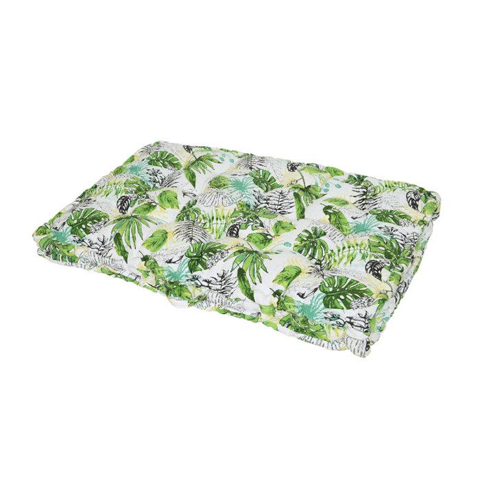 JARDIDECO Coussin de palette déco feuilles 120x80x8 cm - vue 4