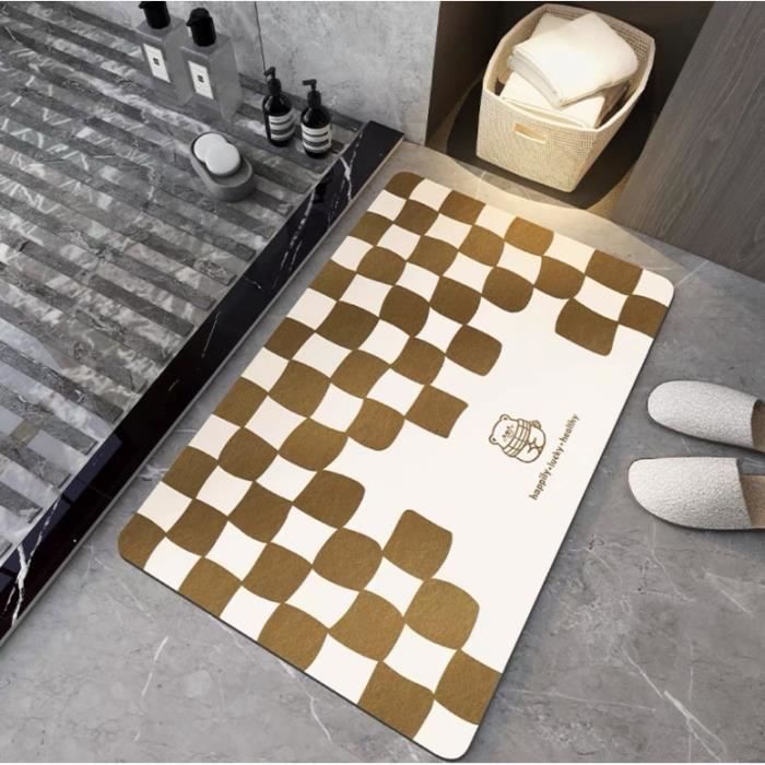 StyleWell Tapis De Bain Antidérapant à Séchage Rapide, 1 Pi 8 Po X