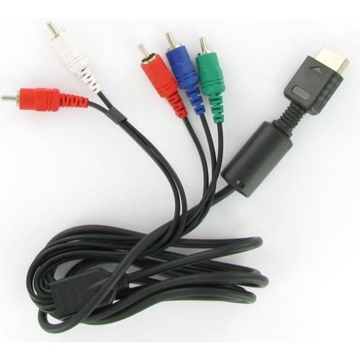 Cable Audio Video YUV Composante HD pour PS2 PS3 Cdiscount Jeux vidéo