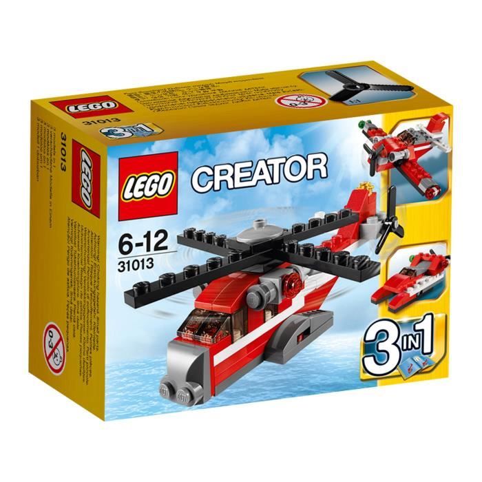 LEGO Creator 31013 LHélicoptère Rouge