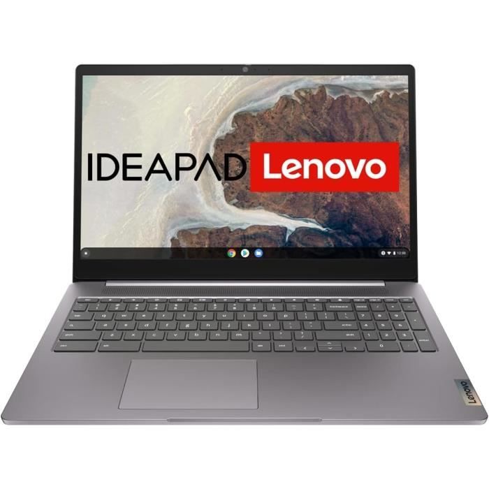 Lenovo Chromebook IdeaPad Slim 3i - Écran tactile Full HD 15,6 - Intel Celeron N4500 - 8 Go de RAM - SSD 128 Go - Carte graphique