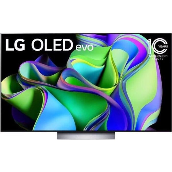 LG 65C3 - TV OLED 65'' (163 cm) - 4K Ultra HD 3840x2160 - 100 Hz - Smart TV - Processeur 9 Gen6 - Dolby Atmos - 4xHDMI - Wifi