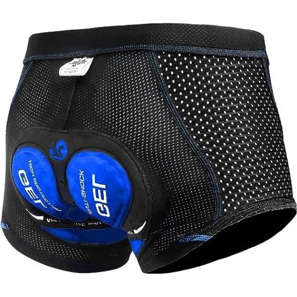 Shorts de cyclisme Montagne Homme Femme Bleu Respirant et