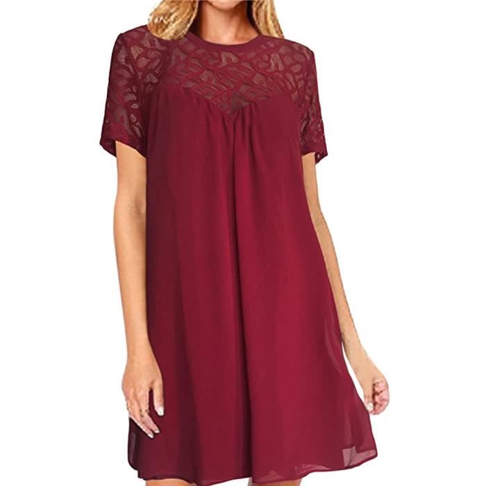 robe courte mousseline