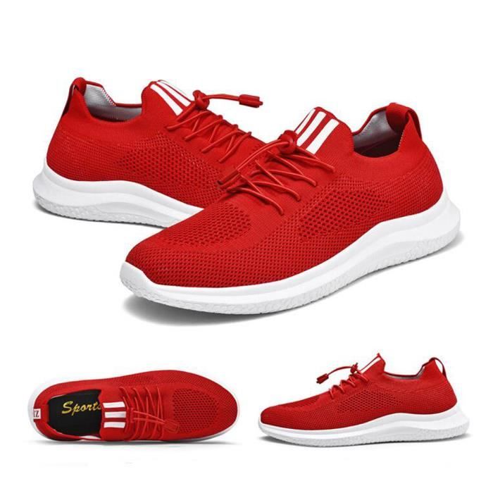basket homme rouge