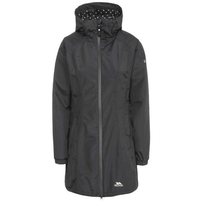 Veste pour Femme en Cuir PU Poches Zippées Noir Noir - Prêt-à