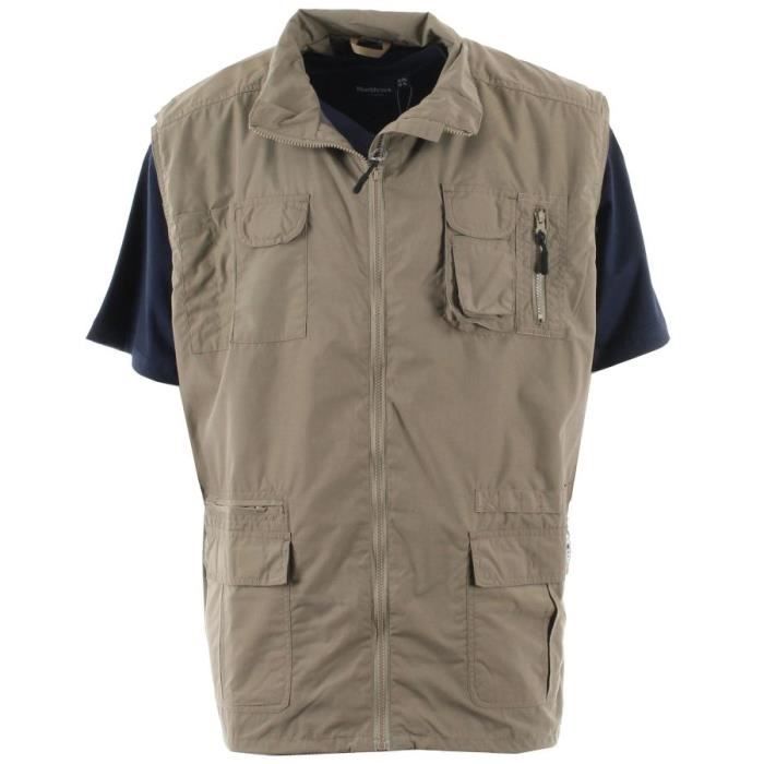 Gilet sans manche homme multipoches grande taille outlet