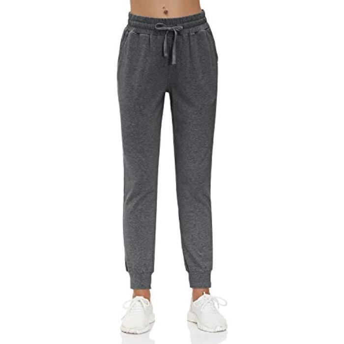 Pantalon De Sport Uniqlo Femme – Gris, Taille XS, Sweat Droit, Coton/polyester