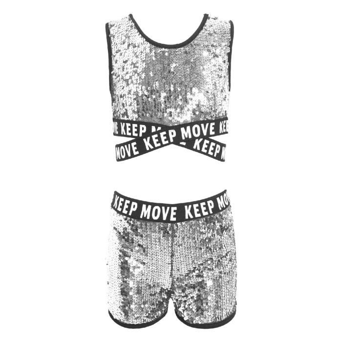 Enfant Fille Robe Danse Classique Noël Costume Paillette Tutu