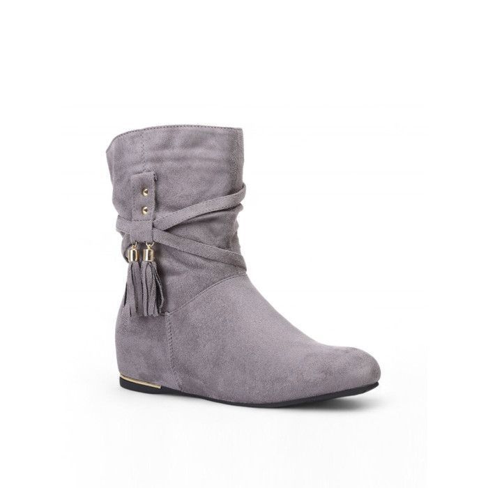 Bottines deals plissées femme