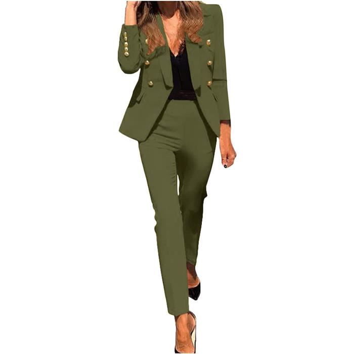 Tailleur femme vert outlet